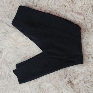 Barrestar Leopard Print Ribbed High Waist Leffings with Pockets on Sides Small